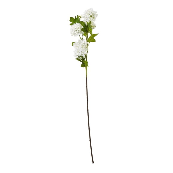 Hill Interiors Snowball Viburnum Artificial Flower Spray