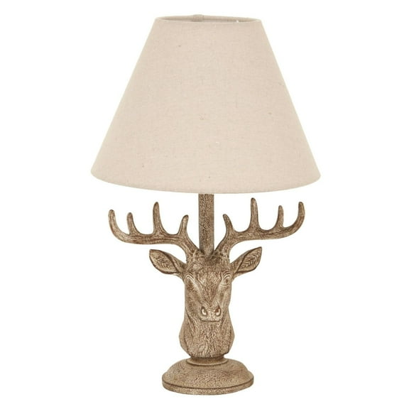 Hill Interiors Stag Head Linen Table Lamp