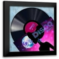thumbnail image 1 of Hill, Steven 12x12 Black Modern Framed Museum Art Print Titled - Vinyl Club- Disco, 1 of 5