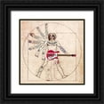 thumbnail image 1 of Hill, Steven 15x15 Black Ornate Wood Framed with Double Matting Museum Art Print Titled - De Humano Rocknroll (detail), 1 of 4