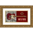 thumbnail image 1 of Hill, Steven 18x11 Gold Ornate Wood Framed with Double Matting Museum Art Print Titled - Vive le Rock, 1 of 4