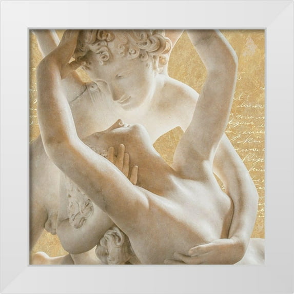 Hill, Steven 20x20 White Modern Wood Framed Museum Art Print Titled - Endless Love (Cupid And Psyche)