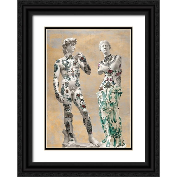 Hill, Steven 24x32 Black Ornate Wood Framed with Double Matting Museum Art Print Titled - Stattoo III
