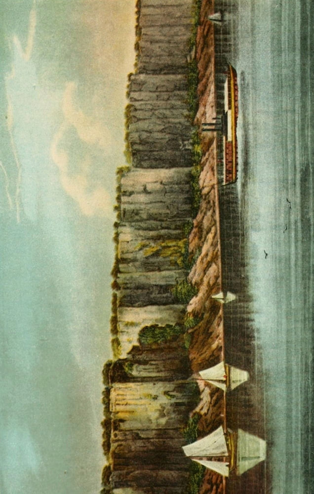 Hill Valentines manual of old New York 1919 The Palisades 1825 Canvas Art - (24 x 36)