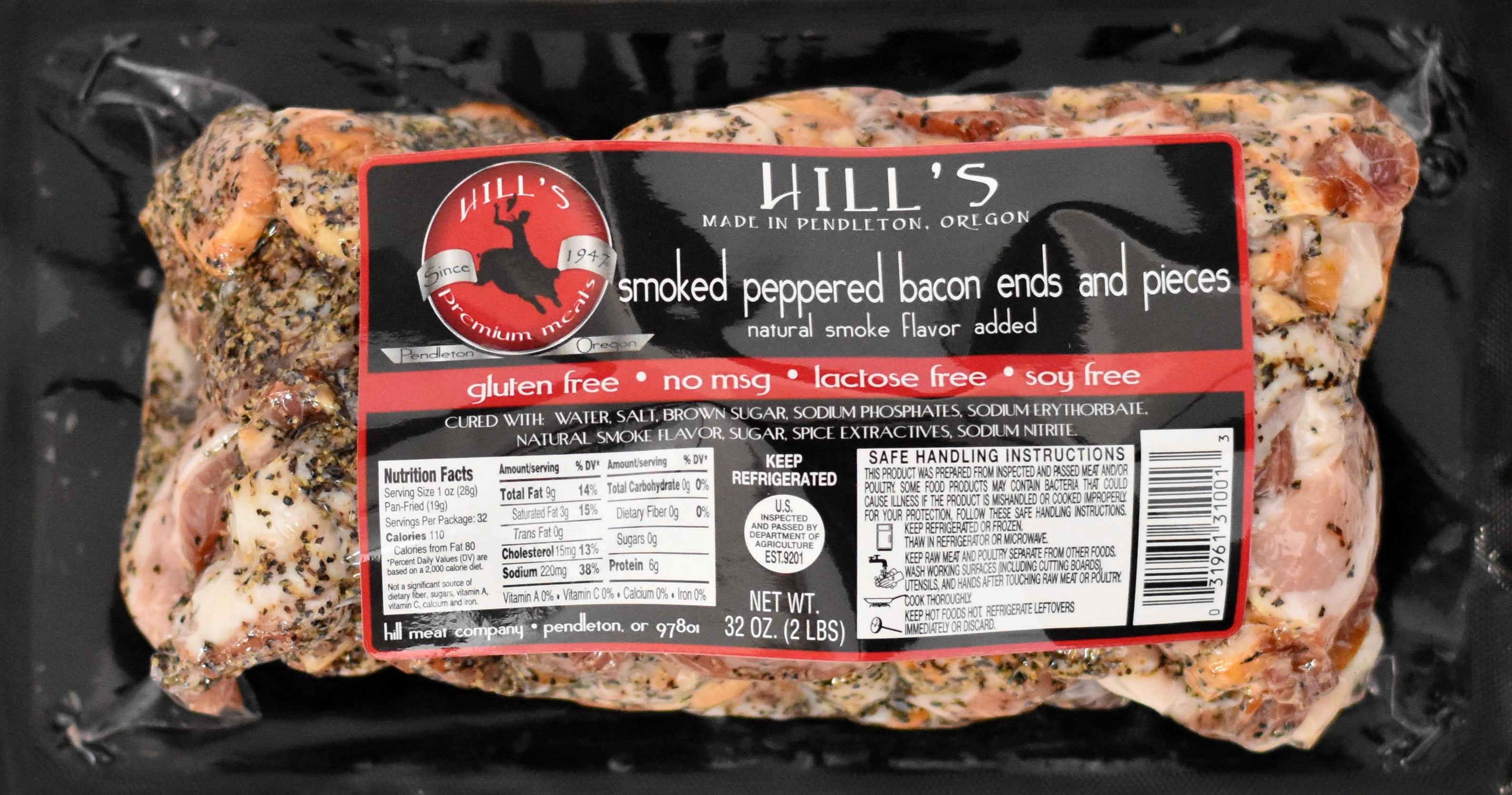 Hill's Pepper Bacon Ends & Pieces, 32oz Vacuum Value Pack