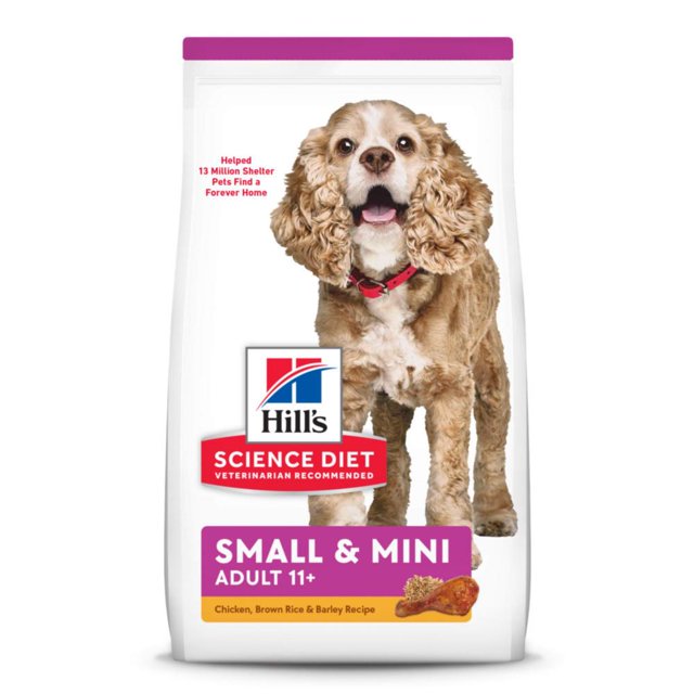 Hill's Science Diet Adult 11+ Small Paws Chicken Meal, Barley and Brown