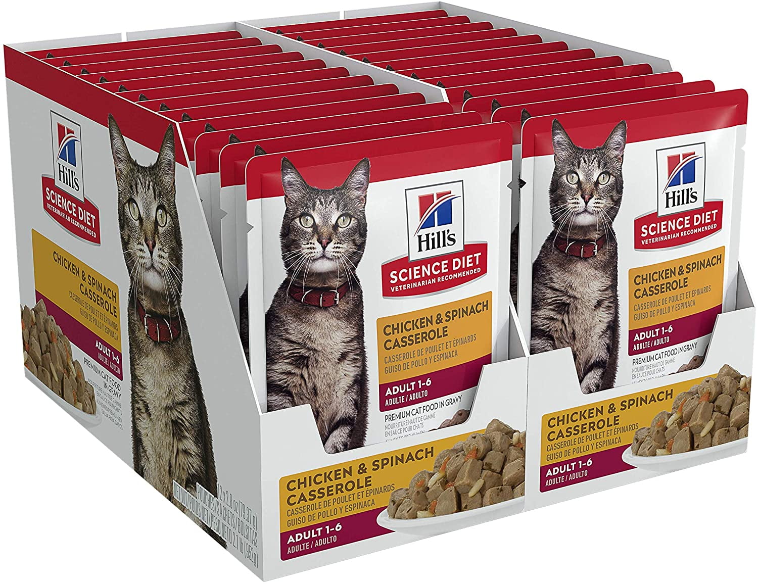 Does Walmart Sell Science Diet Cat Food Hill's Science Diet Adult Canned Cat Food, Chicken & Spinach, 2.8 oz