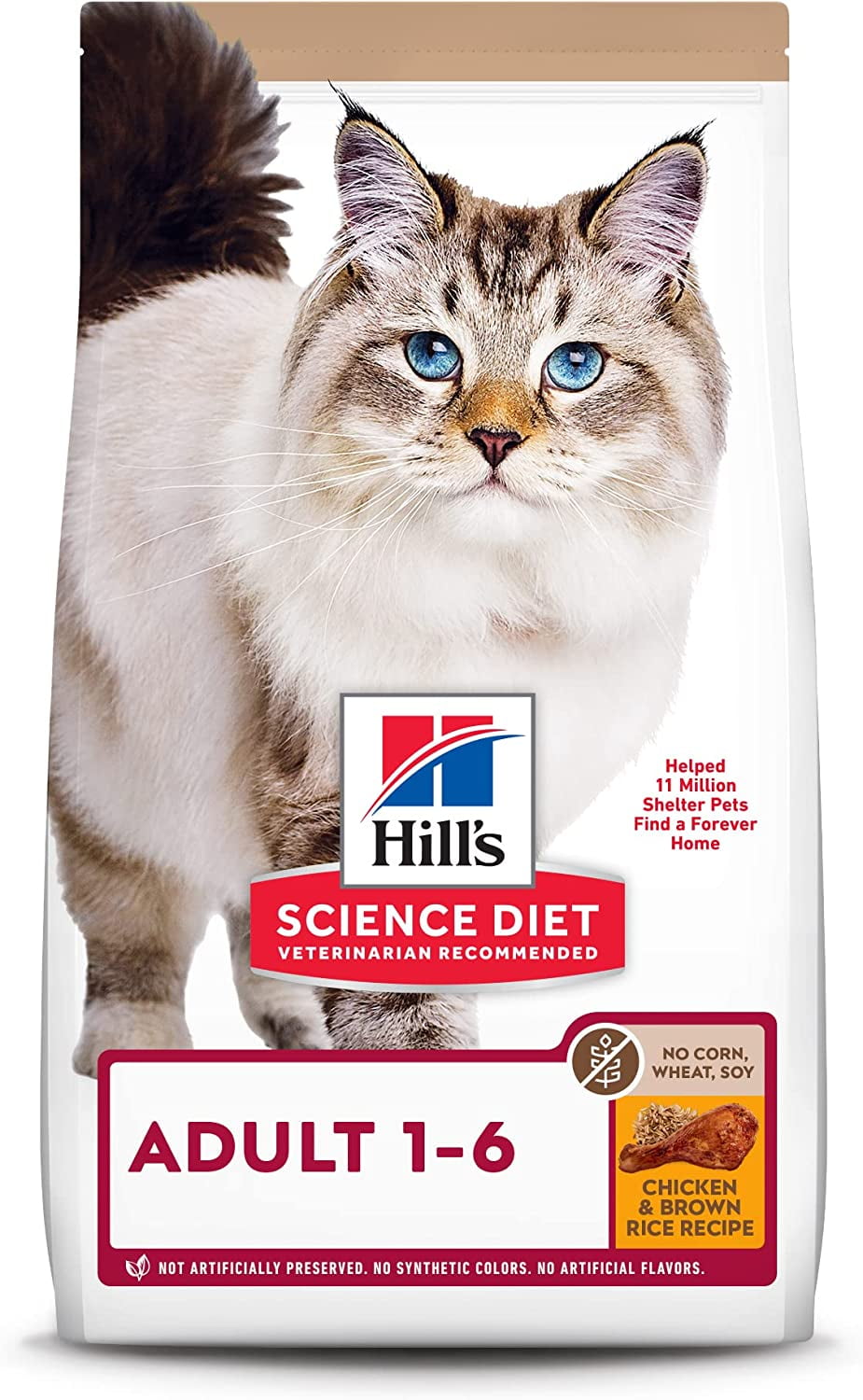 Hill's Science Diet Adult No Corn, Wheat or Soy Dry Cat Food, Chicken