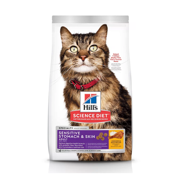 Hill's Science Diet Adult Sensitive Stomach & Skin Chicken Dry Cat Food