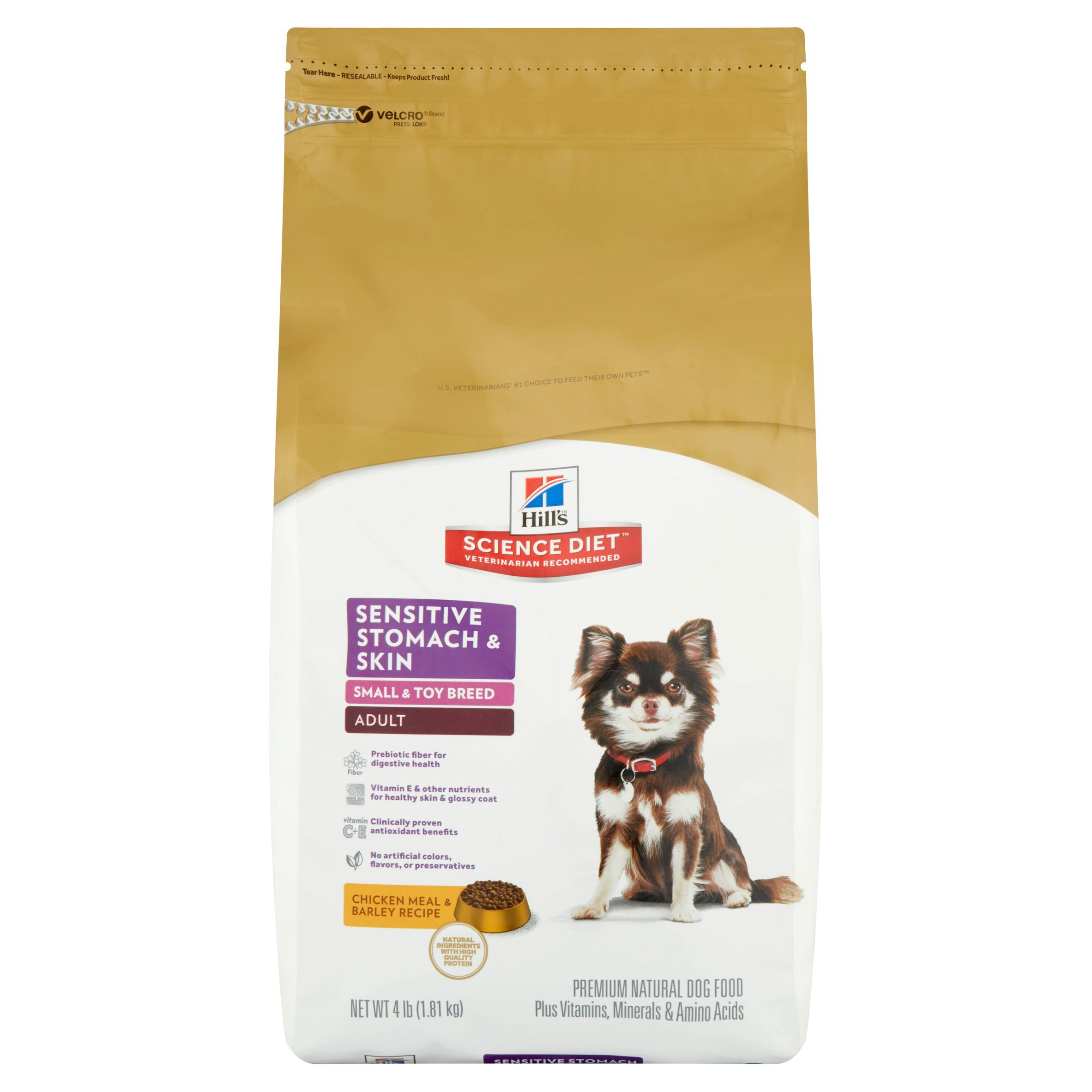 Hill s Science Diet Adult Sensitive Stomach Skin Small Mini Chicken Recipe Dry Dog Food 4 lb bag