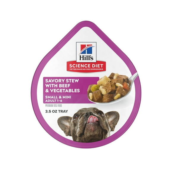 Hill's Science Diet Beef & Vegetables Wet Dog Food, 3.5oz Tray 12pk