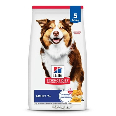 Hill's Science Diet Chicken, Barley & Brown Rice Dry Dog Food for 7+ Senior Dogs, 5lb Bag