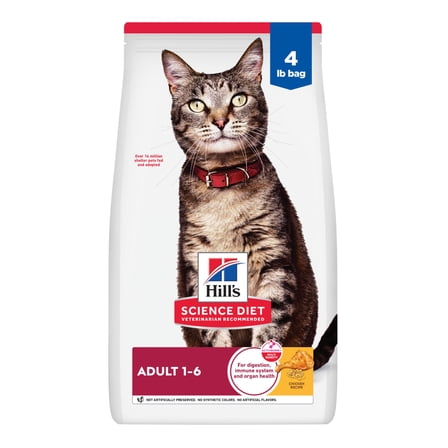 Hill's Science Diet Chicken Dry Cat Food, 4lb Bag