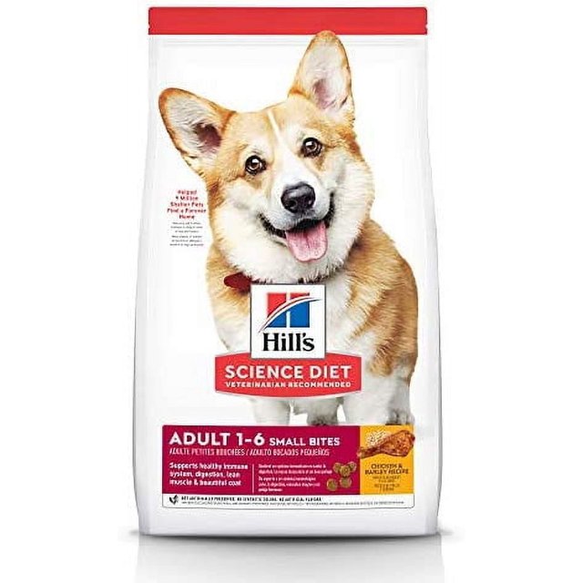 Hill's Science Diet Dry Dog Food, Adult, Small Bites, Chicken & Barley