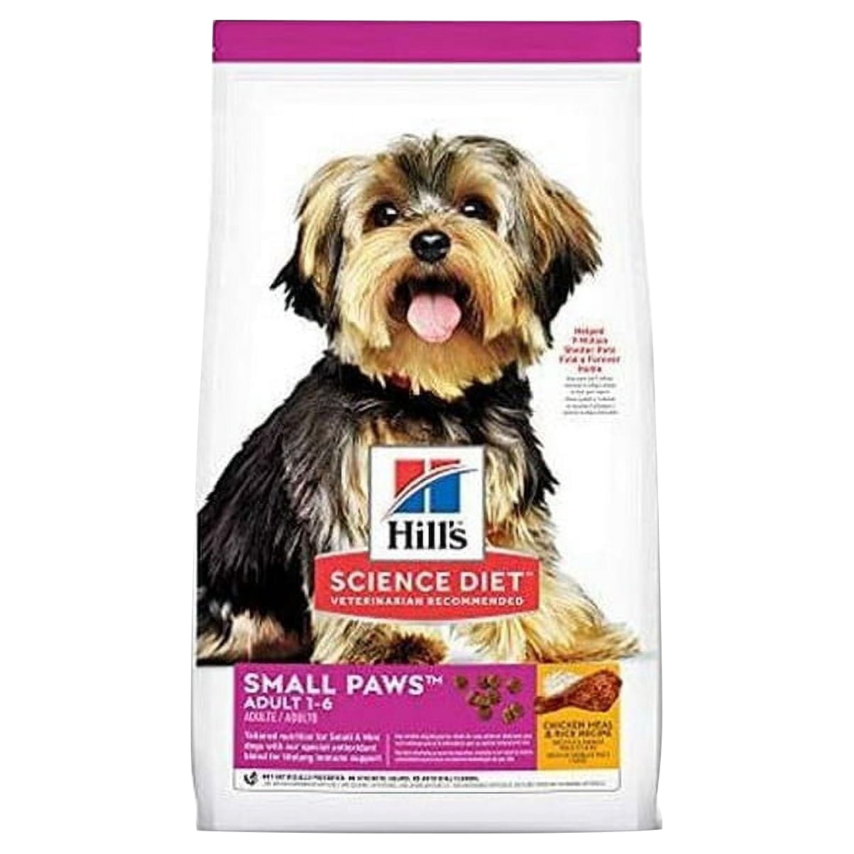 Hill s Science Diet Healthy Dry Dog Food Adult Small Paws Small Breed Chicken Meal Rice 4.5 lb Bag Walmart