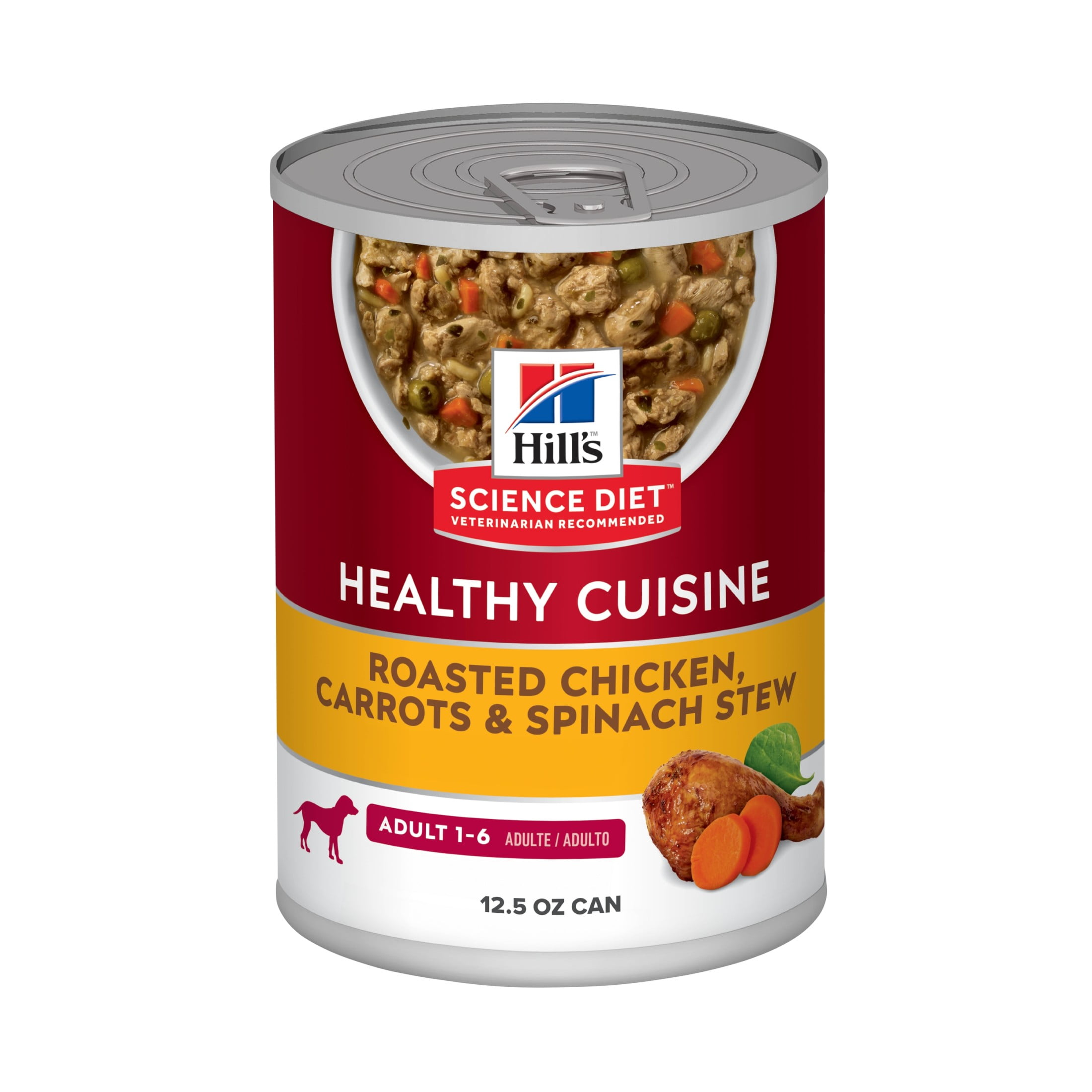 Hill's Science Diet Healthy Cuisine Roasted Chicken Stew Wet Dog Food, 12.5oz Can 12pk