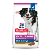 Hill's Science Diet Oral Care Chicken Dry Dog Food, 4lb Bag