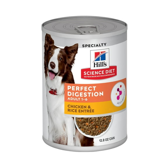 Hill's Science Diet Perfect Digestion Chicken & Rice Wet Dog Food, 12.8oz Can 12pk