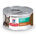 thumbnail image 1 of Hill's Science Diet Perfect Weight Vegetable & Turkey Medley Wet Cat Food, 2.9oz Can 24pk, 1 of 8