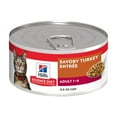 thumbnail image 1 of Hill's Science Diet Savory Turkey Wet Cat Food, 5.5oz Can 24pk, 1 of 8