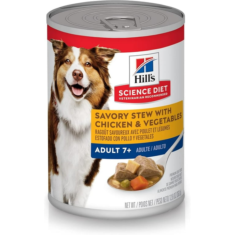Hill s Science Diet Senior Wet Dog Food Savory Stew Perfect Digestion 12.8oz 12 Pack Walmart