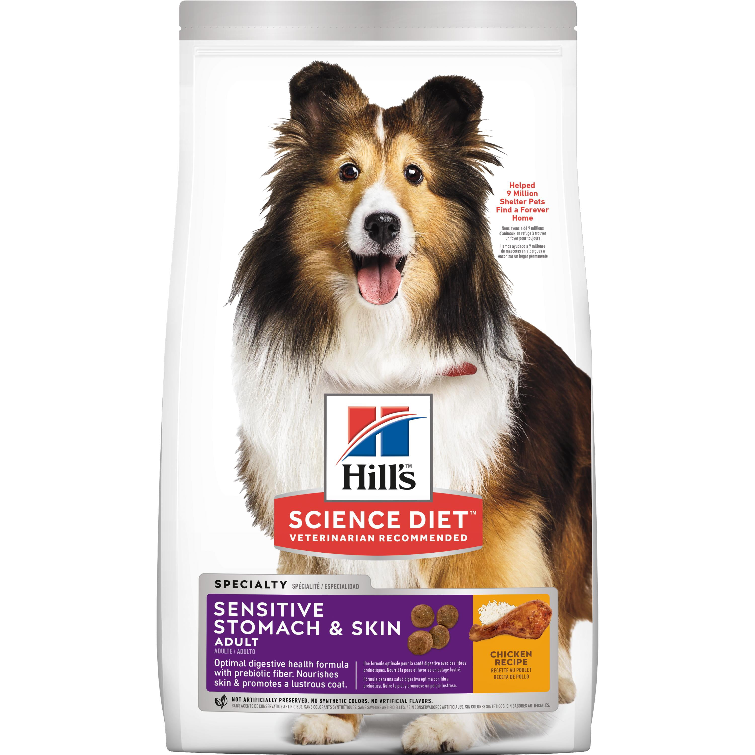 Hill's Science Diet Sensitive Stomach & Skin Adult Chicken & Barley Dry Dog Food, 4 lb Bag