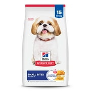 Hill's Science Diet Small Bites Chicken, Barley & Rice Dry Dog Food for 7+ Senior Dogs, 15lb Bag