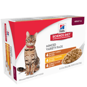 Hills Science Diet Wet Cat Food Savory Entree Variety Pack, 5.5oz Can 12pk