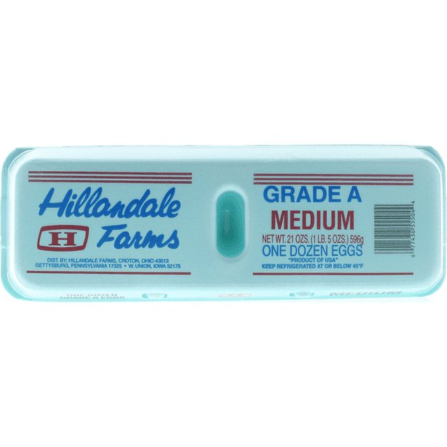 Hillandale Farms Medium Eggs, 12 Count