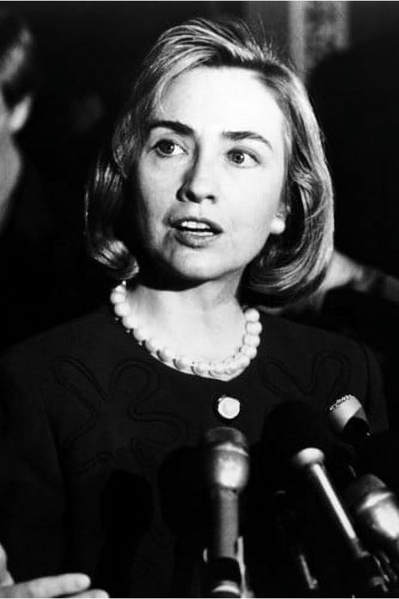 Hillary Rodham Clinton Democrat Iconic Pose By Microphone 24x36 Poster