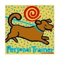 thumbnail image 1 of Hillary Vermont Pet Designs for Humans 'Personal Trainer Brown Dog' Canvas Art, 1 of 3