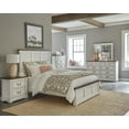 thumbnail image 1 of Hillcrest 4-piece Eastern King Panel Bedroom Set White and Dark Rum, 1 of 7