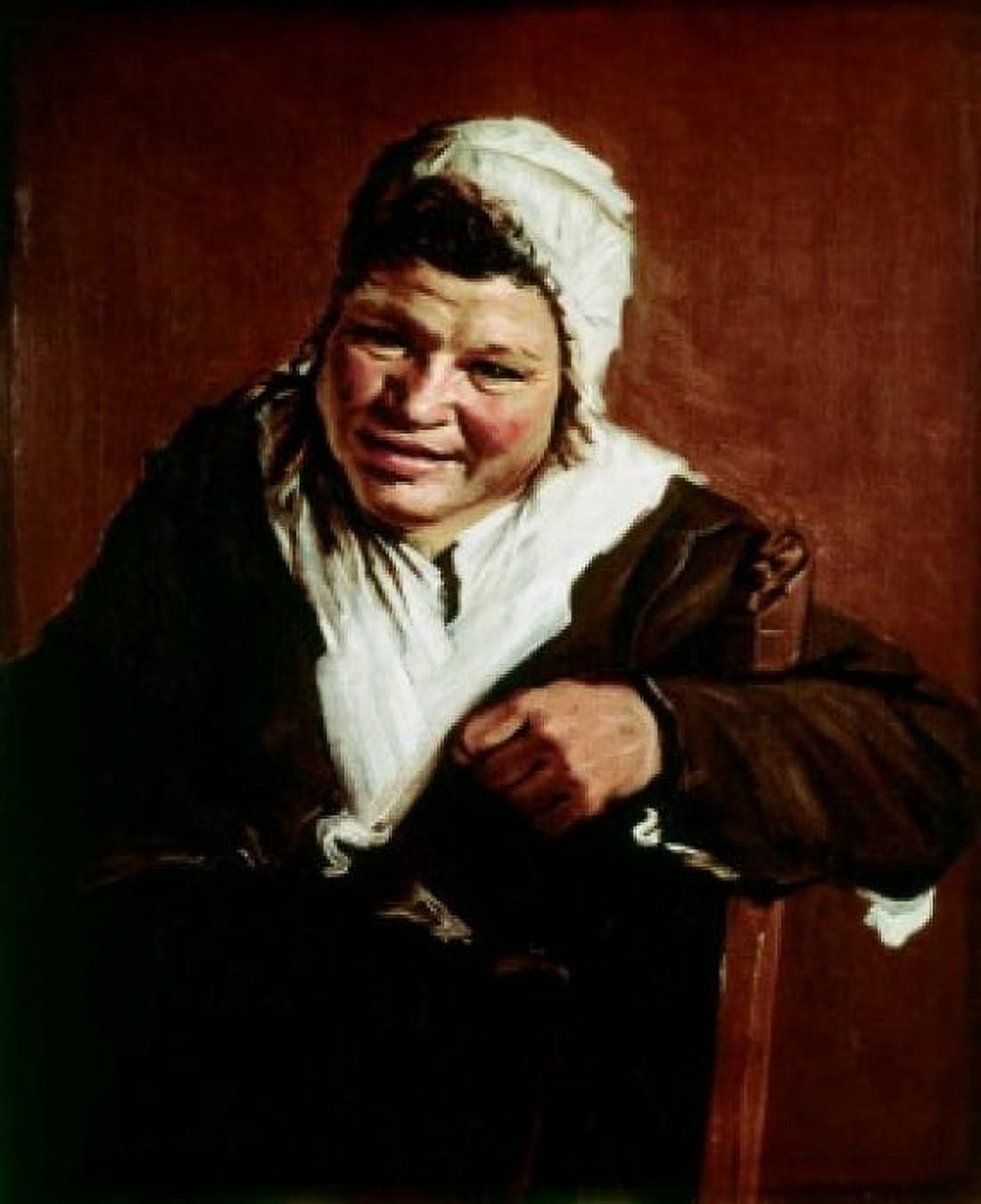 Hille Bobbe Hals Frans(ca1581-1666 Dutch) Canvas Art - Frans Hals (18 x 24)