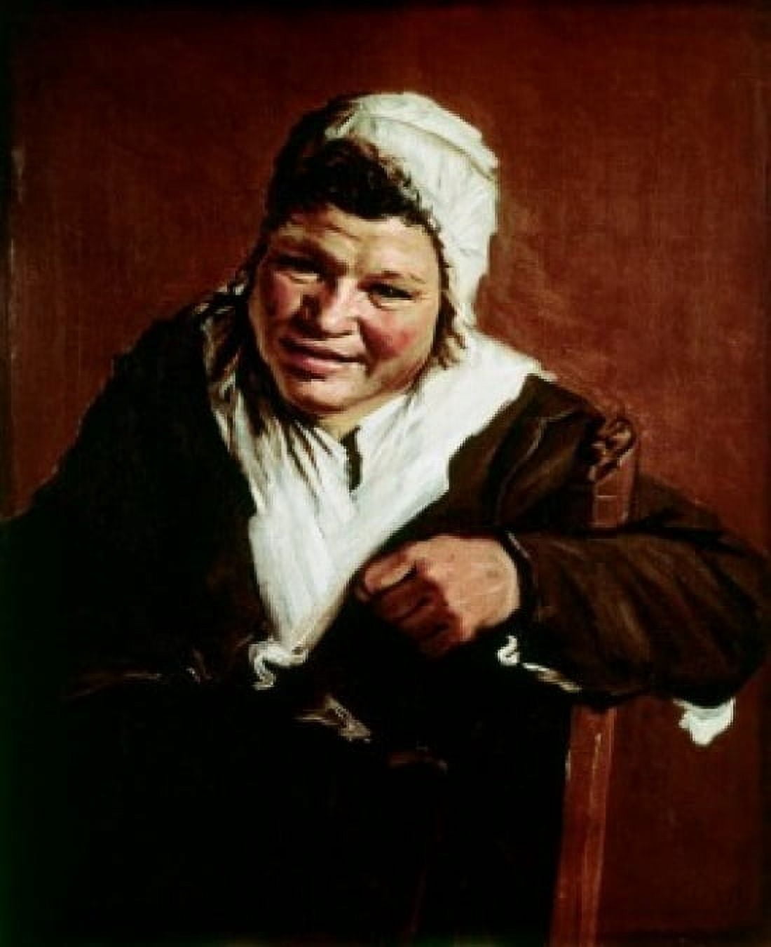 Hille Bobbe Hals Frans(ca1581-1666 Dutch) Canvas Art - Frans Hals (24 x 36)