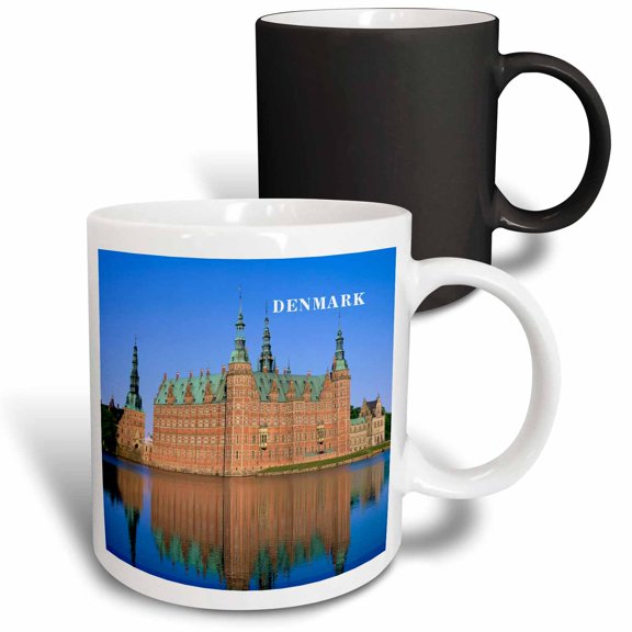 3drose, Hillerod Castle in Denmark, 11oz Magic Transforming Mug