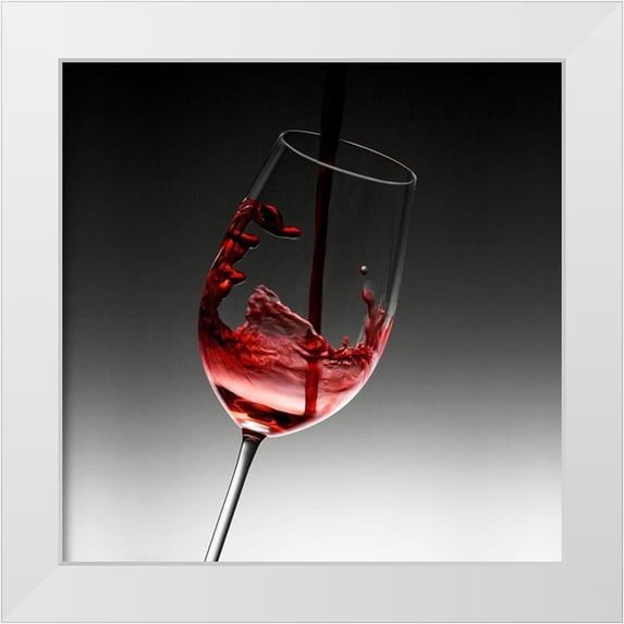 Hillert, Peter 12x12 White Modern Wood Framed Museum Art Print Titled - Liquids V