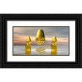 thumbnail image 1 of Hillert, Peter 32x18 Black Ornate Wood Framed with Double Matting Museum Art Print Titled - Golden Stone Dawn, 1 of 4