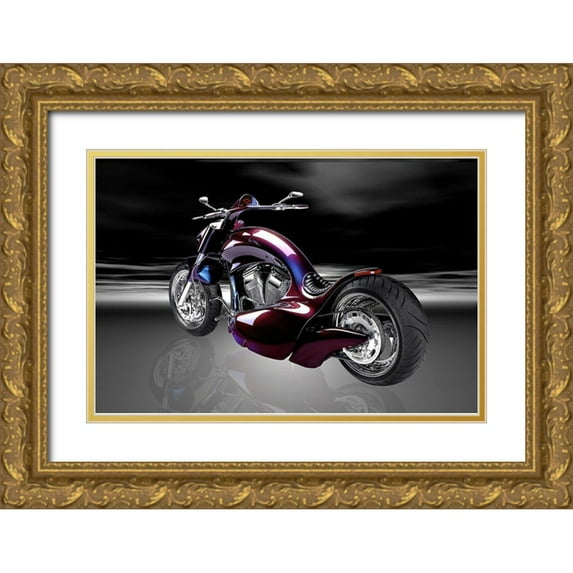 Hillert, Peter 32x23 Gold Ornate Wood Framed with Double Matting Museum Art Print Titled - Excite