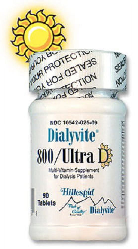 Hillestad Dialyvite 800 Ultra D, Tablets, 90ct