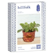 Hillfolk Crochet Container Kit Includes Crochet Hook, Yarn, Plastic Yarn Needle, Leather Tang And Instructions, Makes One Container.