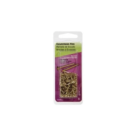 Hillman Brass-Plated Steel Escutcheon Pin