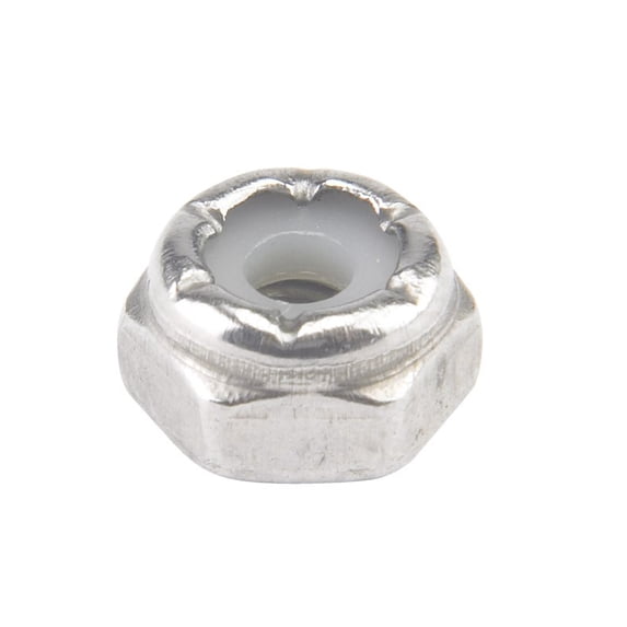 Hillman 0829708 6-32 Nylon insert Lock in Stainless Steel 100 per Box