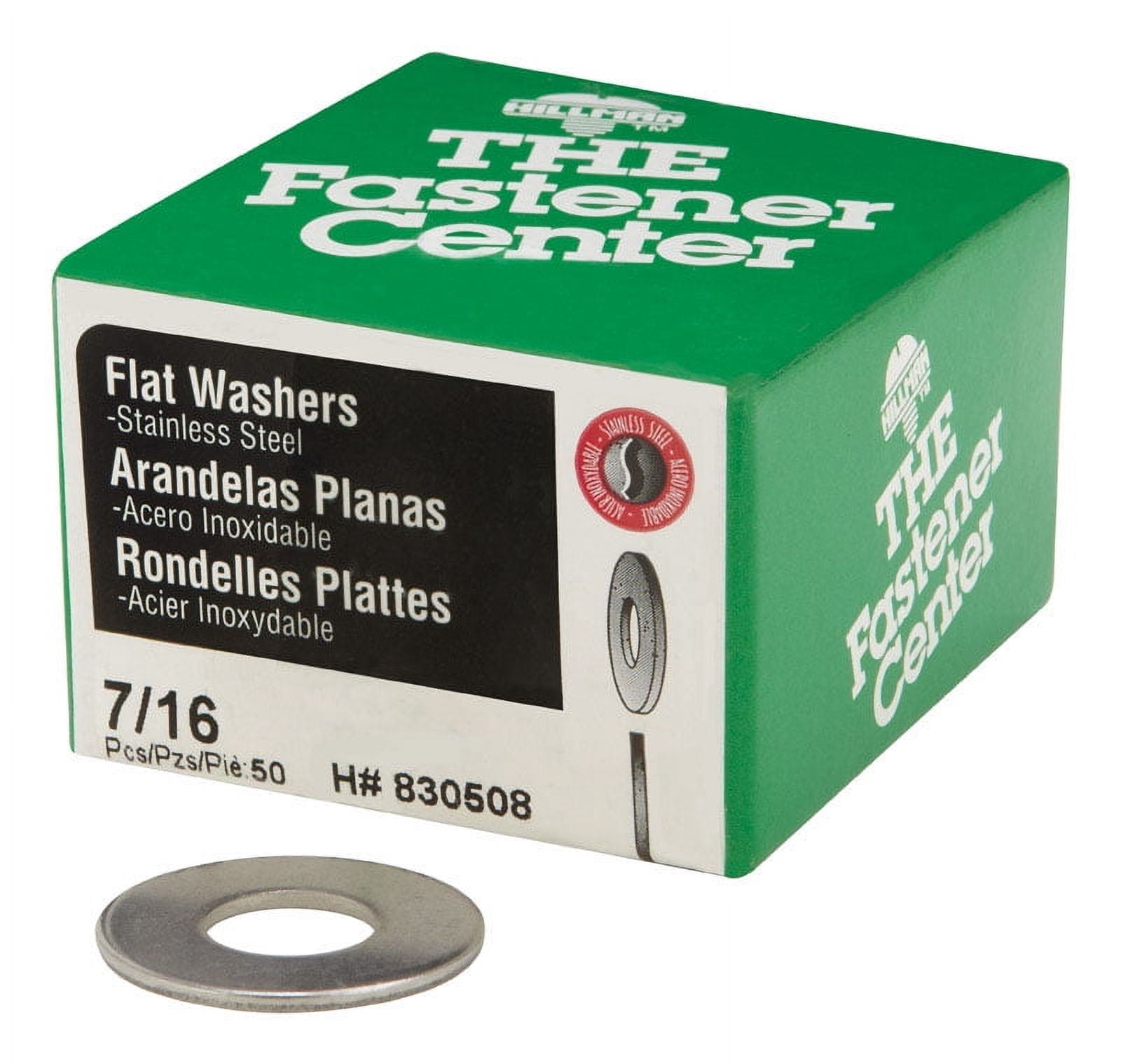 Hillman 0830508 Stainless Steel Flat Washer, 7/16''