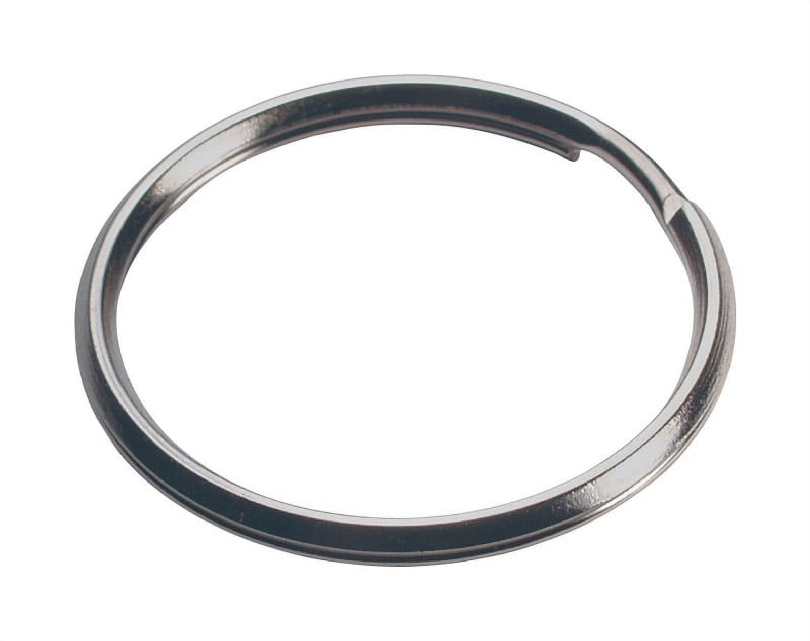uxcell Metal Double Loop Split Key Ring Holder Keyring 40mm Dia 25 Pcs
