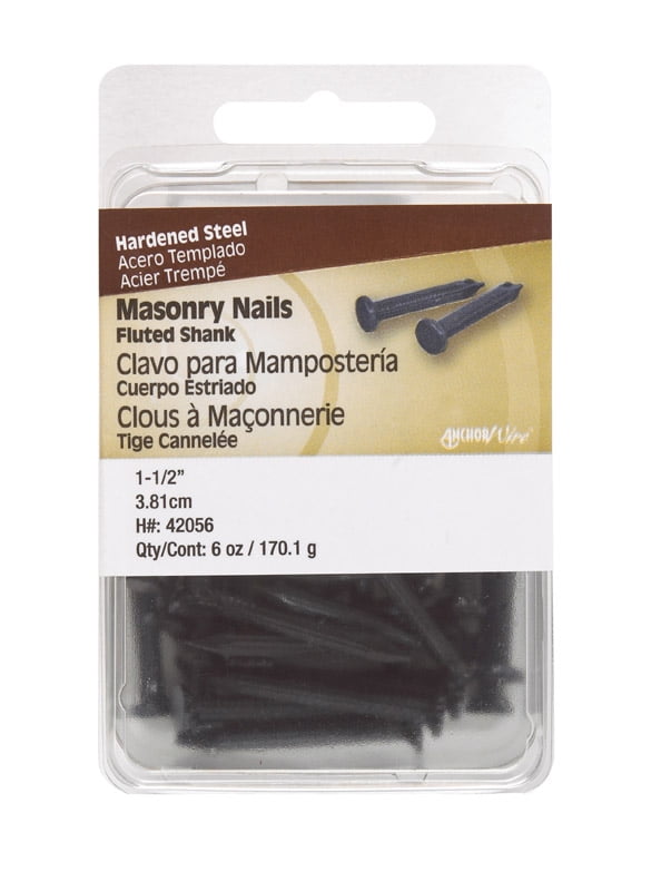 Hillman 2 in. Masonry Steel Nail Flat Head Hillman 2 in. Masonry Steel Nail Flat Head