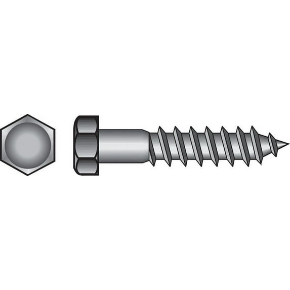 Hillman 1/2" Hot Dipped Galvanized Steel Hex Lag Screw