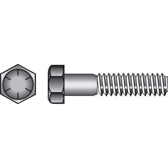 Hillman 1/2" Yellow Dichromate Grade 8 Steel Hex Head Cap Screw