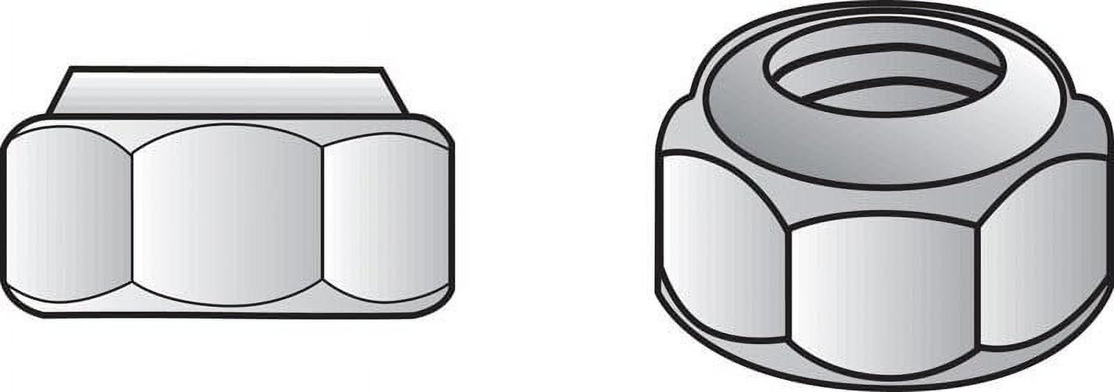 Hillman Nylon Insert Lock Nuts 1/2 " Zinc Coarse Steel 50 / Box — Home & Garage Storage, Stackable Design
