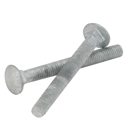 Hillman 1/2 in. Dia. x 4-1/2 in. L Hot Dipped Galvanized Steel Carriage Bolt 25 pk Construction & DIY Use, Standard Hardware Spec
