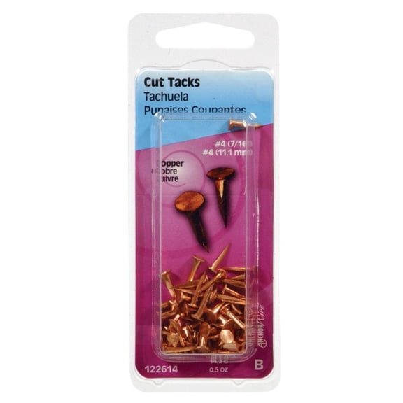 Hillman No. 6 X 1/2 in. L Copper Cut Tacks 0.5 pk